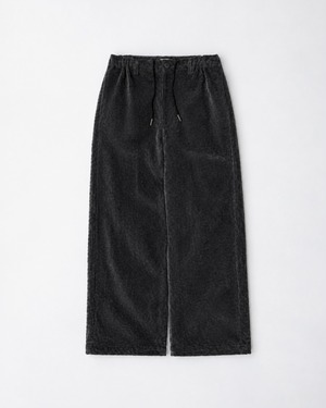 saby WIDE CORD EASY PANTS - Pigment Stone Wash - RUST BLACK