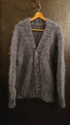 BAA COSTUME MFG. "KING MOHAIR CARDIGAN“  Gray Color