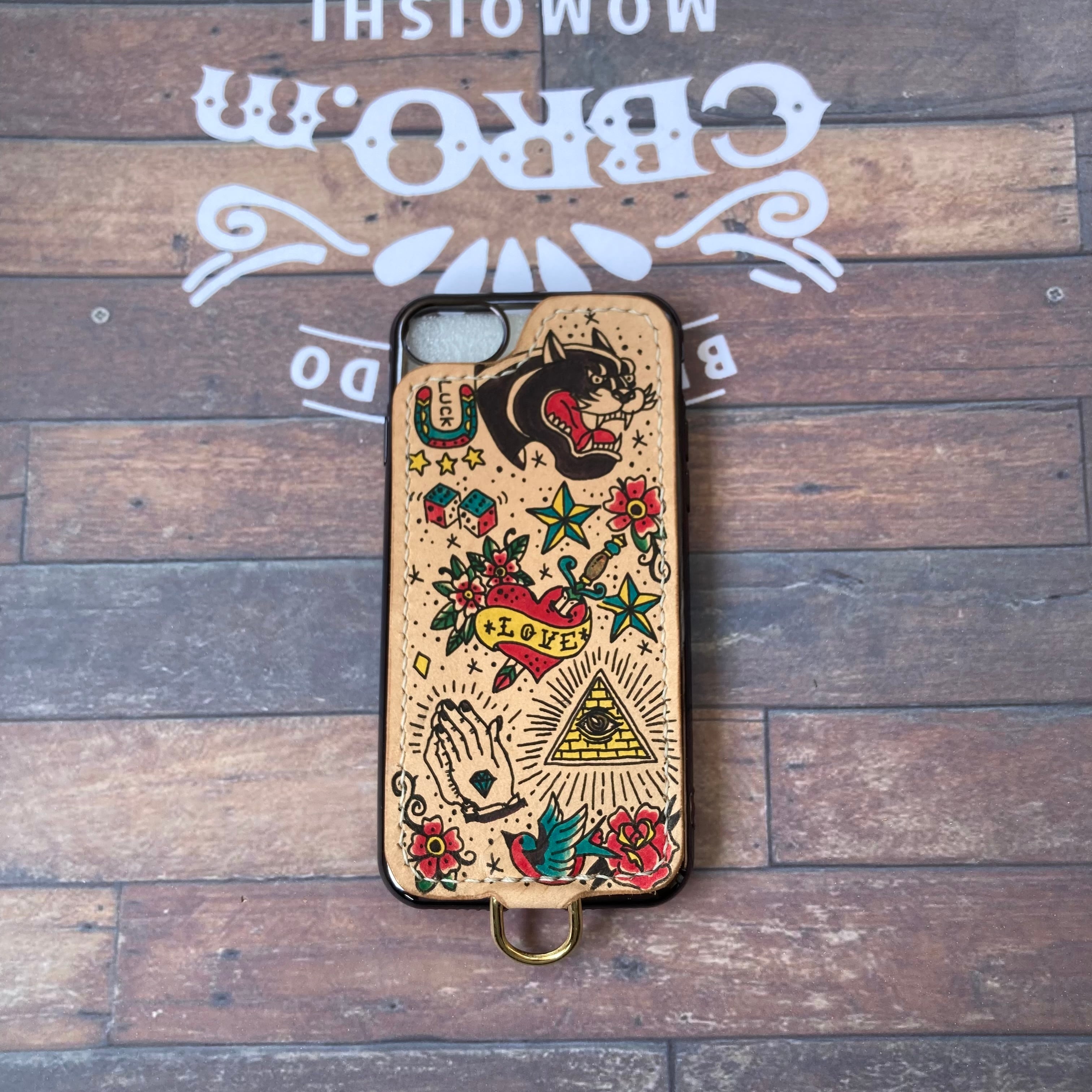 iPhoneSE/13/14》 スマホケース スマホカバー スマホショルダー 牛ヌメ