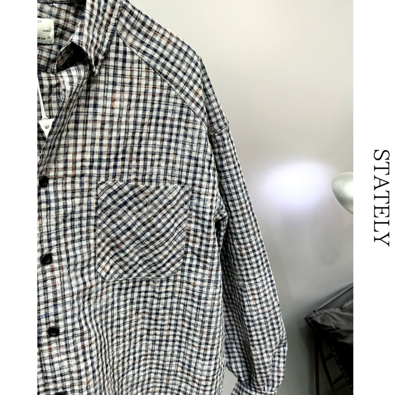 Grid Check シャツ/3color_T238・画像17