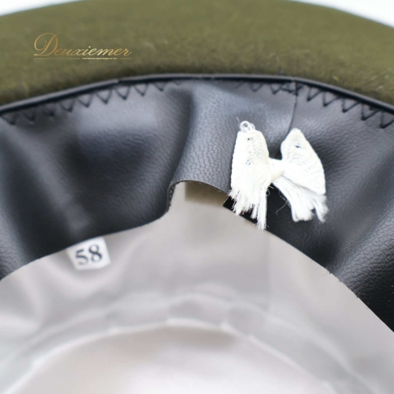 フラメンコ 衣装 コルドベス ハット グリーン系 アントニオガルシア ANTONIO GARCIA 緑 帽子 ぼうし つば リボン テープ ダンス用 舞台 発表会 つば付き シンプル 無地 練習 レッスン おしゃれ 小物