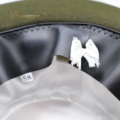 フラメンコ 衣装 コルドベス ハット グリーン系 アントニオガルシア ANTONIO GARCIA 緑 帽子 ぼうし つば リボン テープ ダンス用 舞台 発表会 つば付き シンプル 無地 練習 レッスン おしゃれ 小物