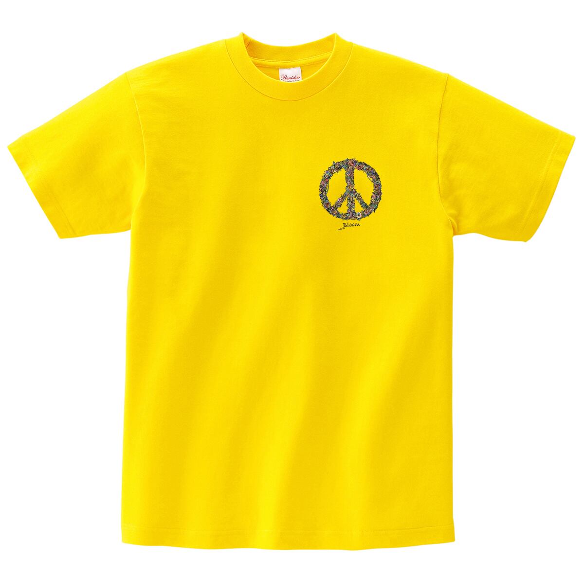 NOWAR ピース リース Tシャツ ms97 戦争反対 戦争撲滅 世界平和 メッセージ 選べるサイズデザイン