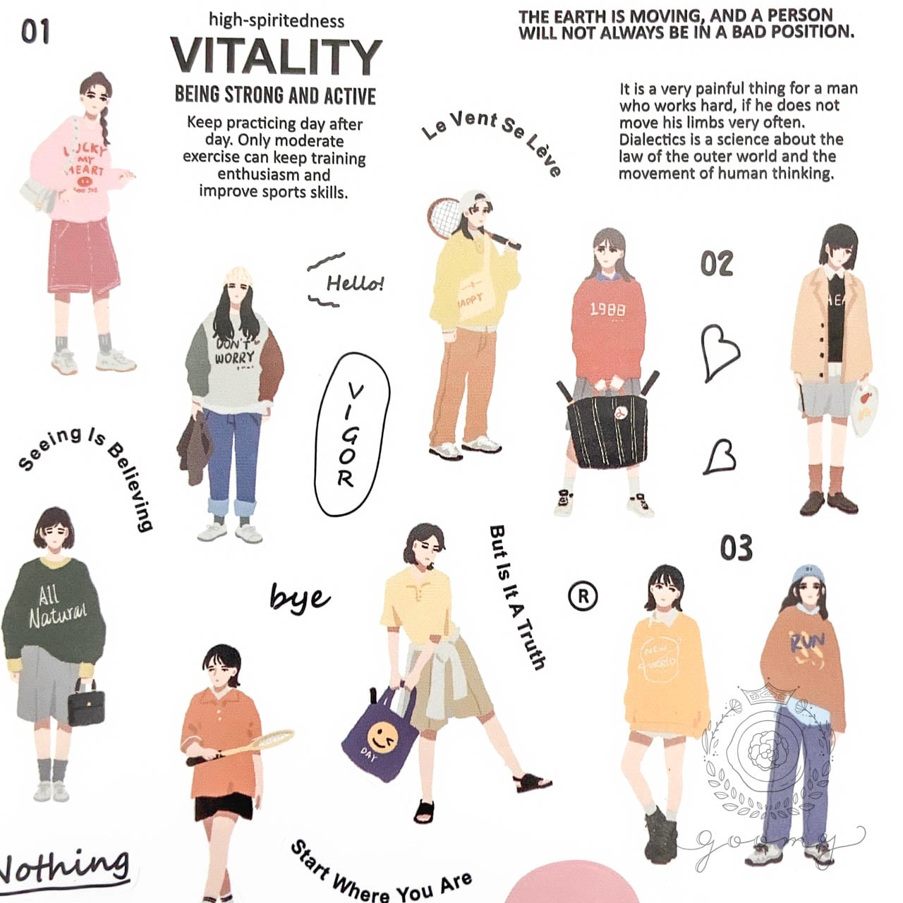 女の子シートシール ピンク <S349>