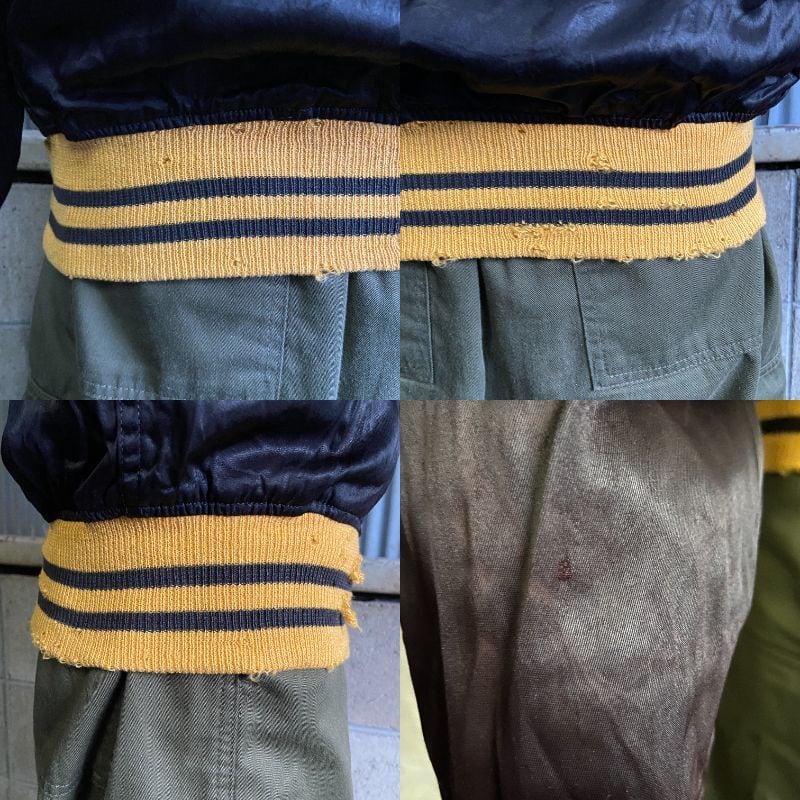 60年代〜70年代 OXFORD ワッペン サテンスタジャン アワードジャケット