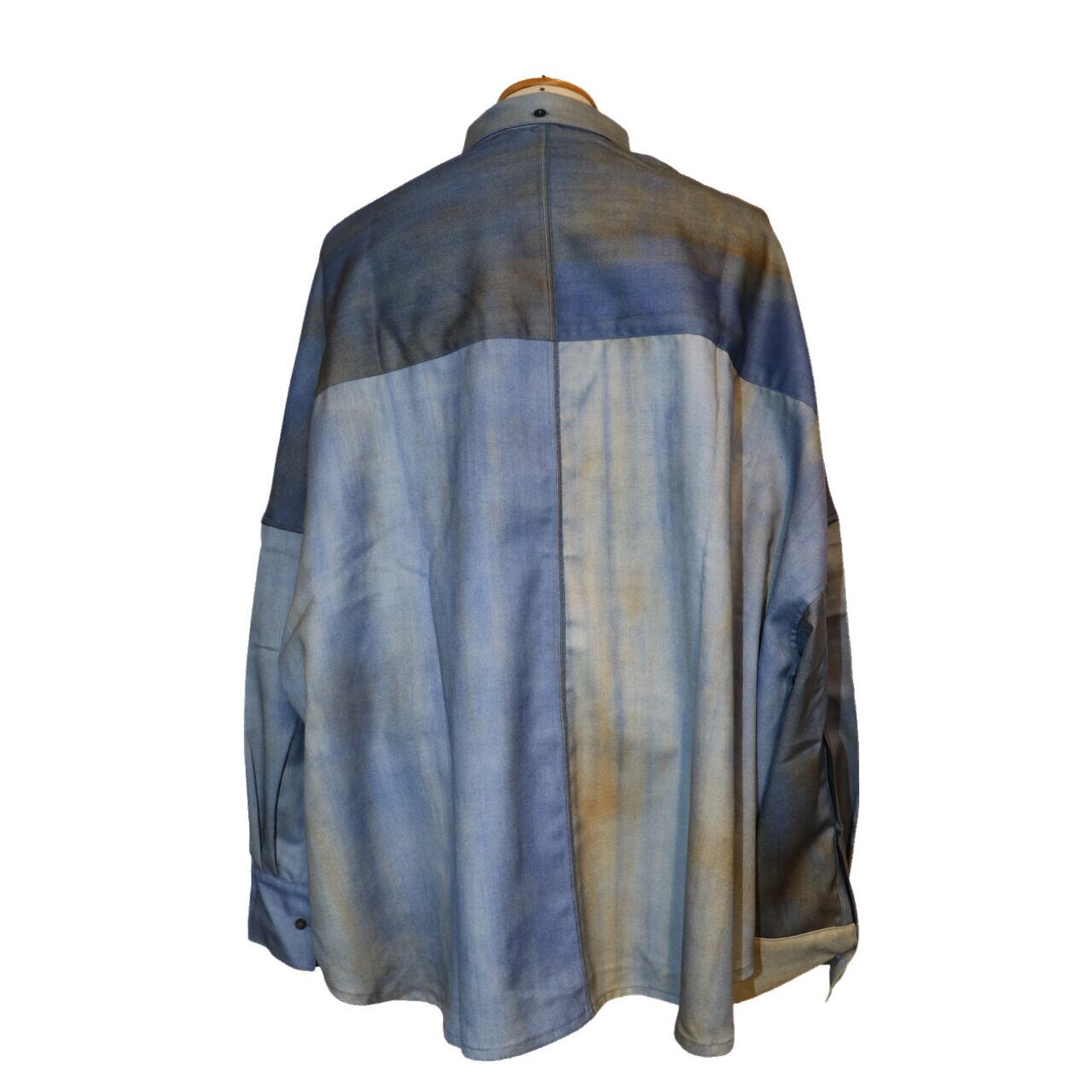 SHINYAKOZUKA GIANT SHIRT (BLUE) 2302SK43 | IAAAM ONLINE STORE SHINYAKOZUKA GIANT SHIRT (BLUE) 2302SK43 | IAAAM ONLINE STORE