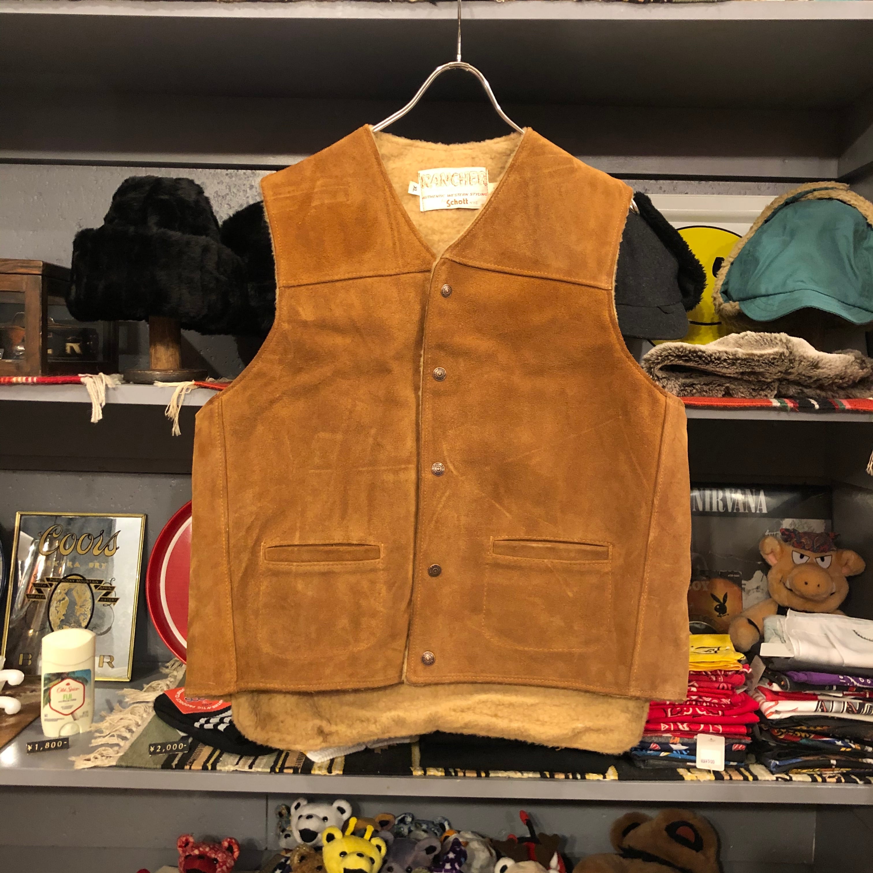 70's〜 Rancher by Schott Suede Vest 【公式通販】