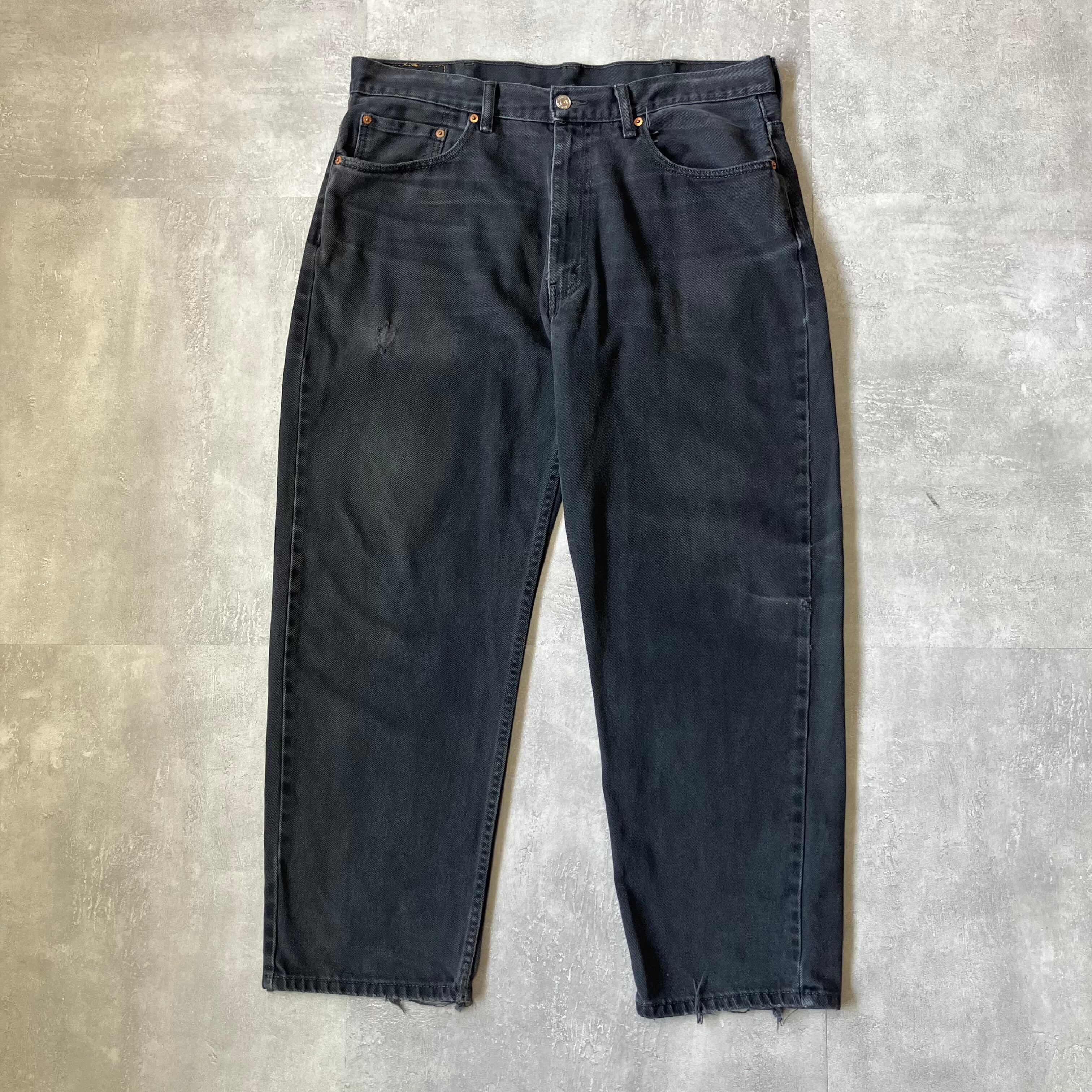 《実寸w38l28》Levi's リーバイス 550 ブラックデニム No.3408
