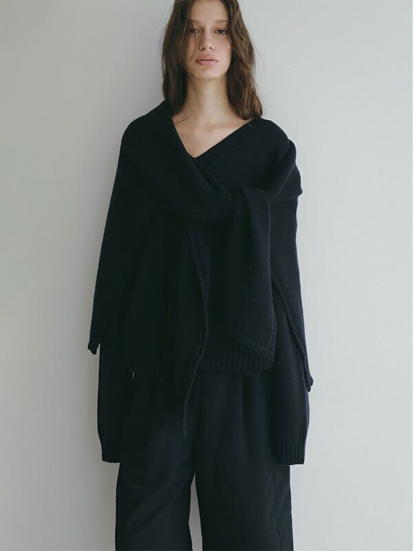 ETRE TOKYO(エトレトウキョウ) レイヤードニットラップスカート