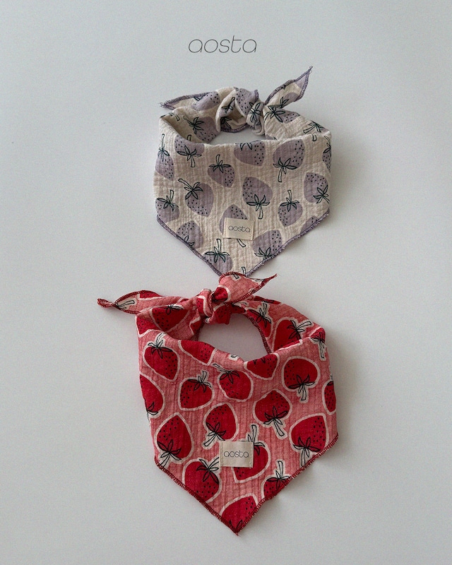 strawberry scarf【aosta】※10月上旬〜中旬発送予定