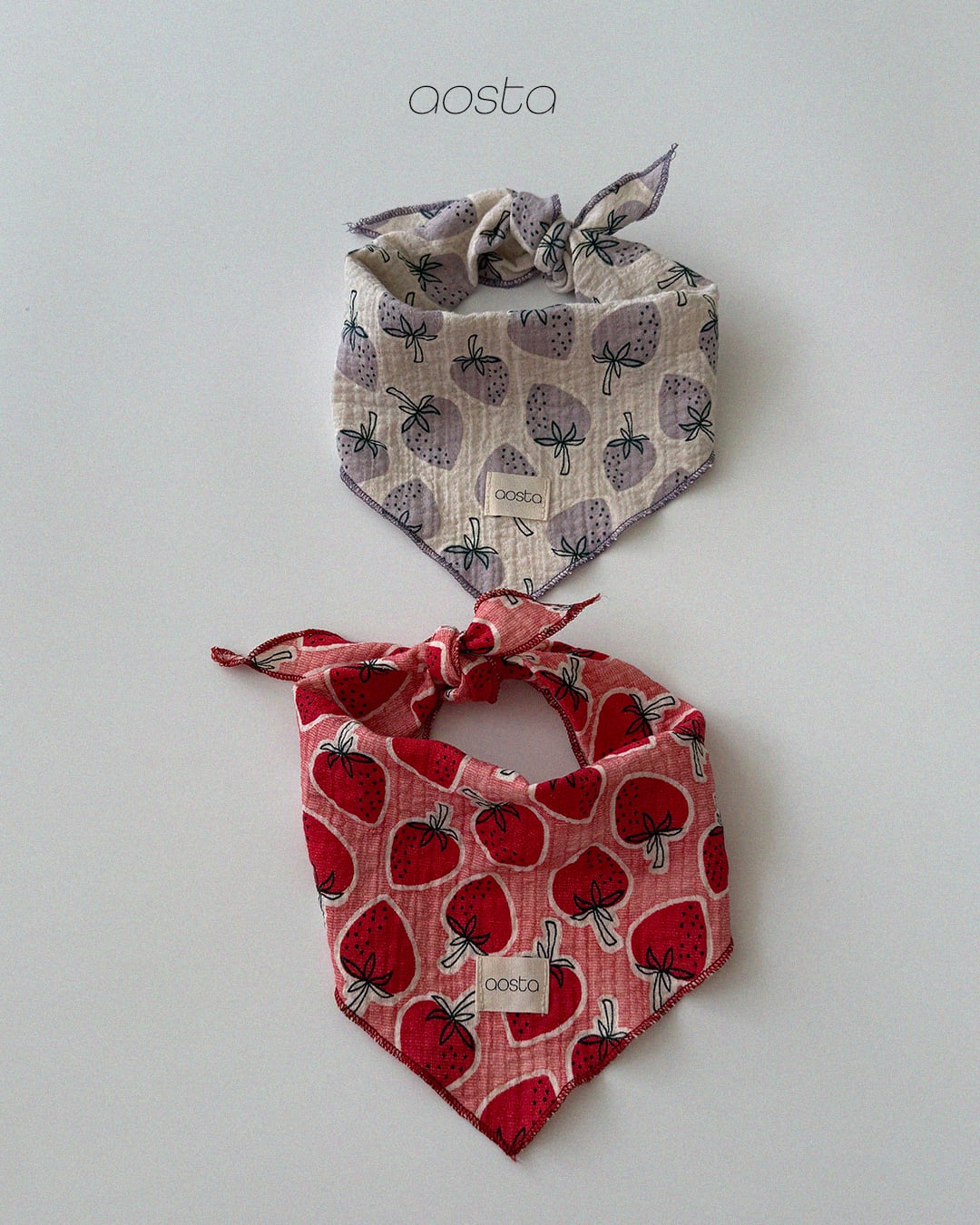 strawberry scarf【aosta】※10月上旬〜中旬発送予定