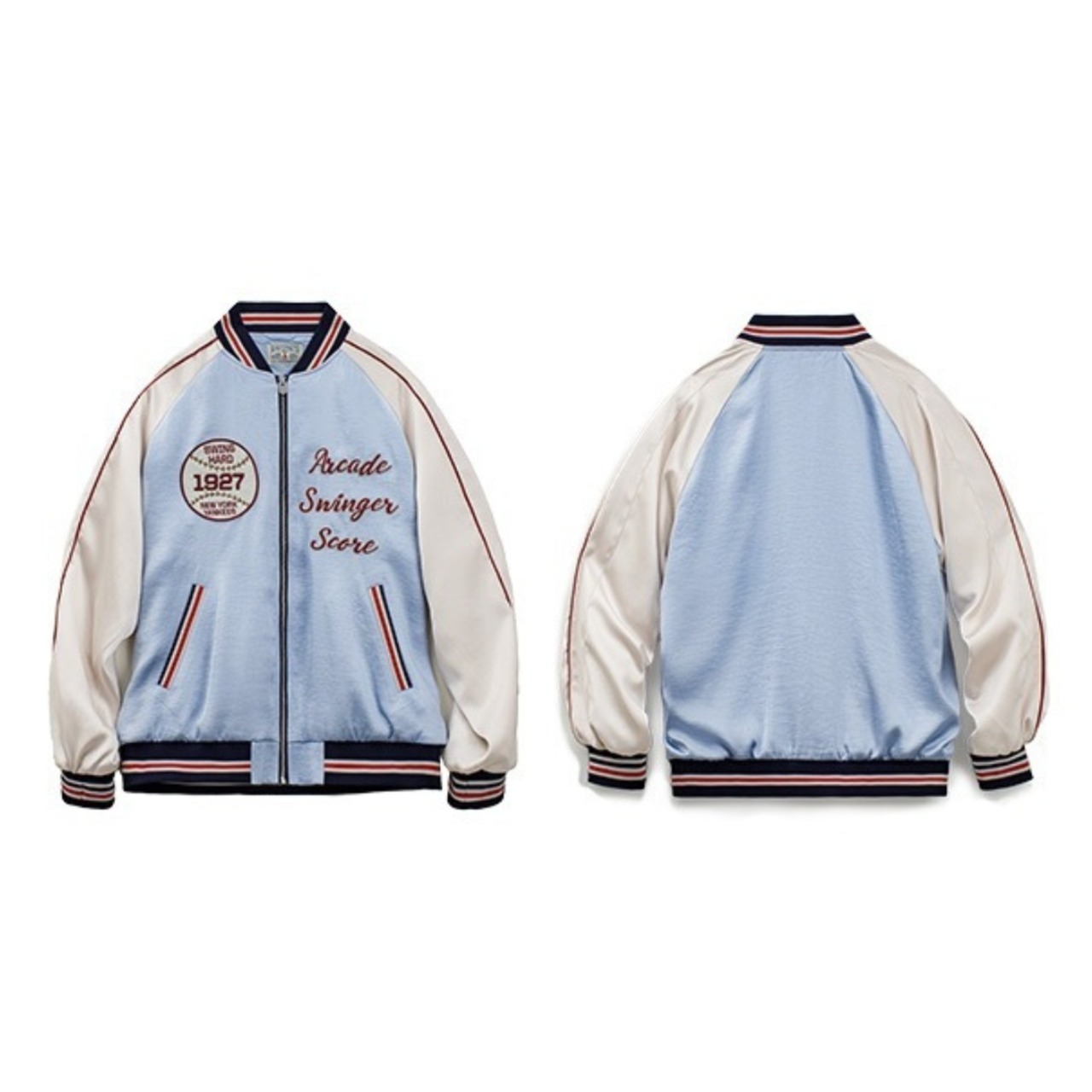 Vintage Baseball Embroidered Souvenir Jacket / ヴィンテージ ベースボール 刺繍 スーベニア ジャケット