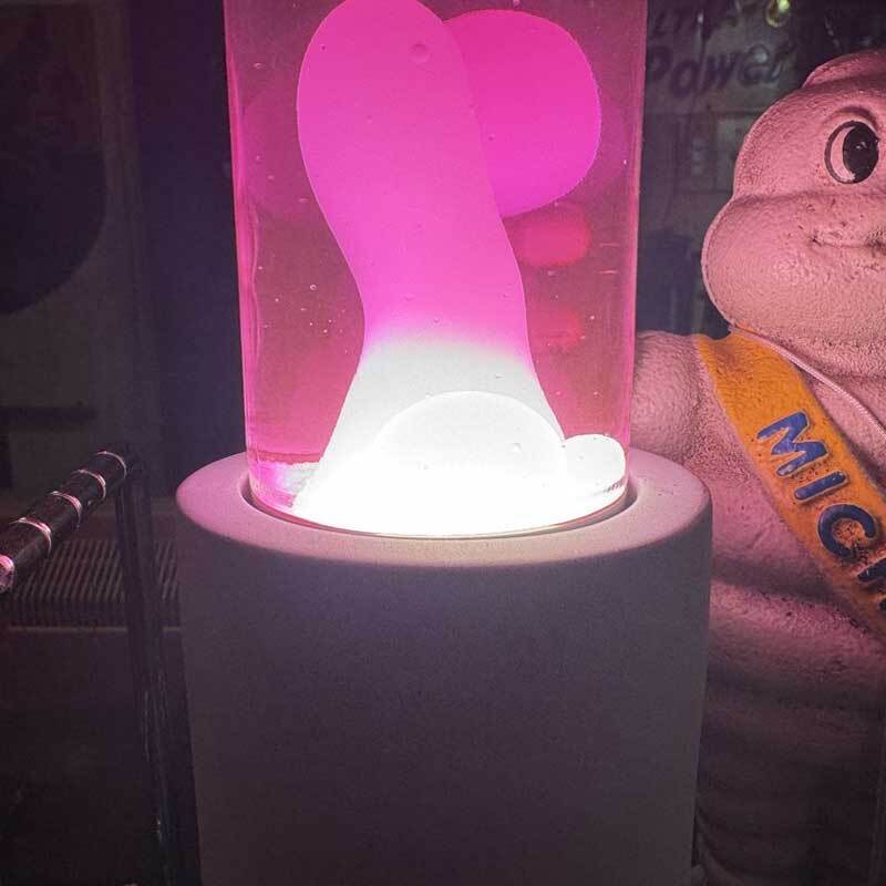 Lava Lamp ラバランプ　モーションランプ　ピンクホワイト　新品未使用品 Dripping Lamp Base/幻想的な動きや間接照明としても楽しめるド