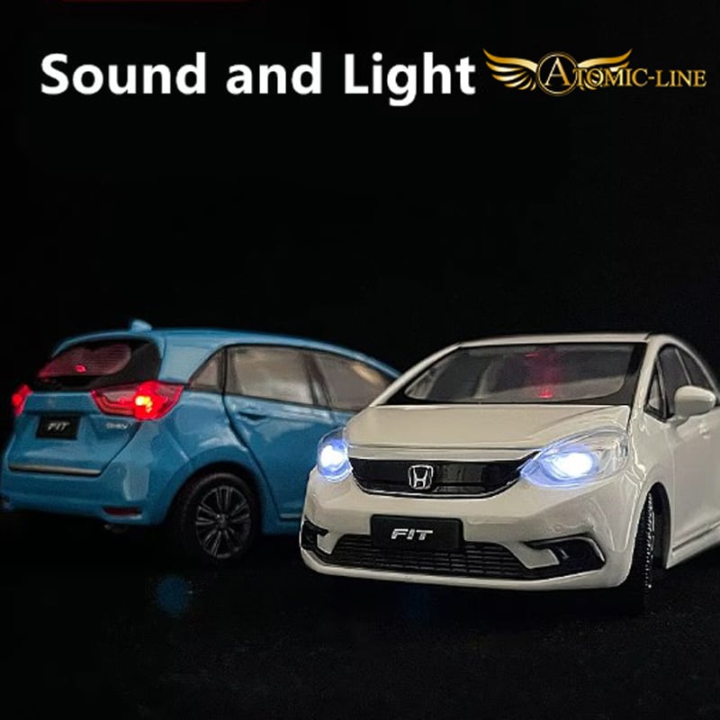 HONDA フィットEV ミニカー 未開封 HONDA FIT フィット 4th 1/32 ミニカー 全4色 ライト点灯 エンジン