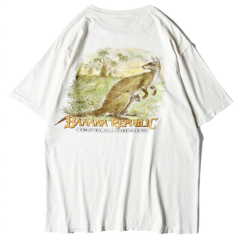 半袖 サファリ バナナリパブリック tシャツ 雰囲気系 80s BANANA