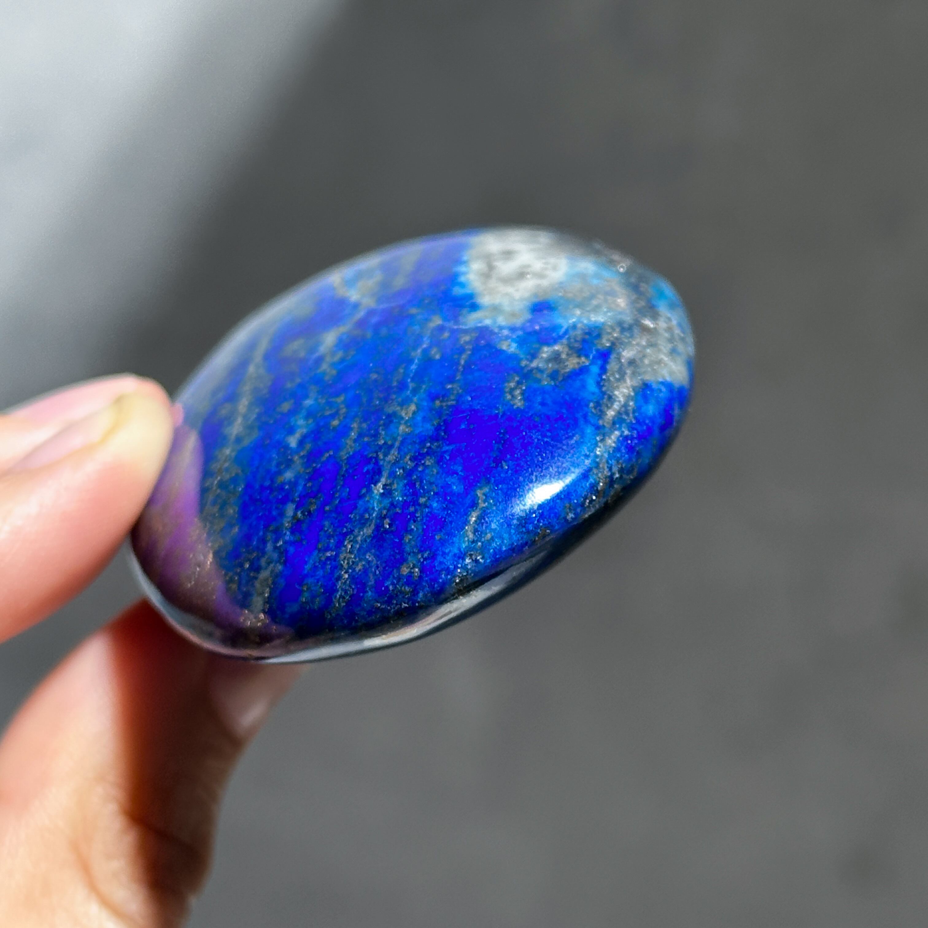 ラピスラズリ パームストーン75◇Lapis Lazuli◇天然石・鉱物