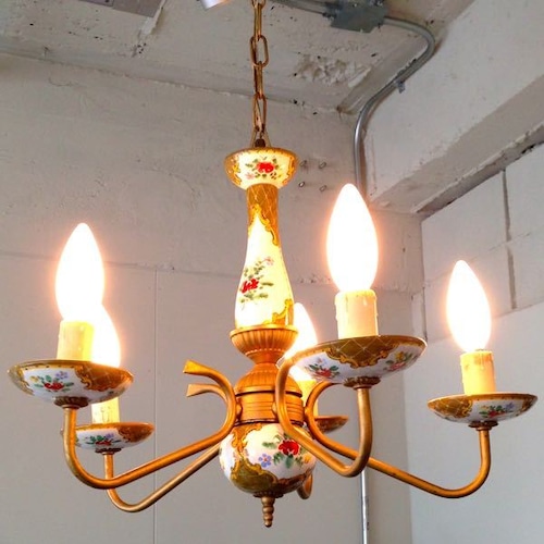 Vintage Italian Chandelier 5 candles