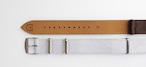 【FIF belt】 カモフラージュ・エンボス NATO ストラップ ダークブラウン 20mm 腕時計ベルト