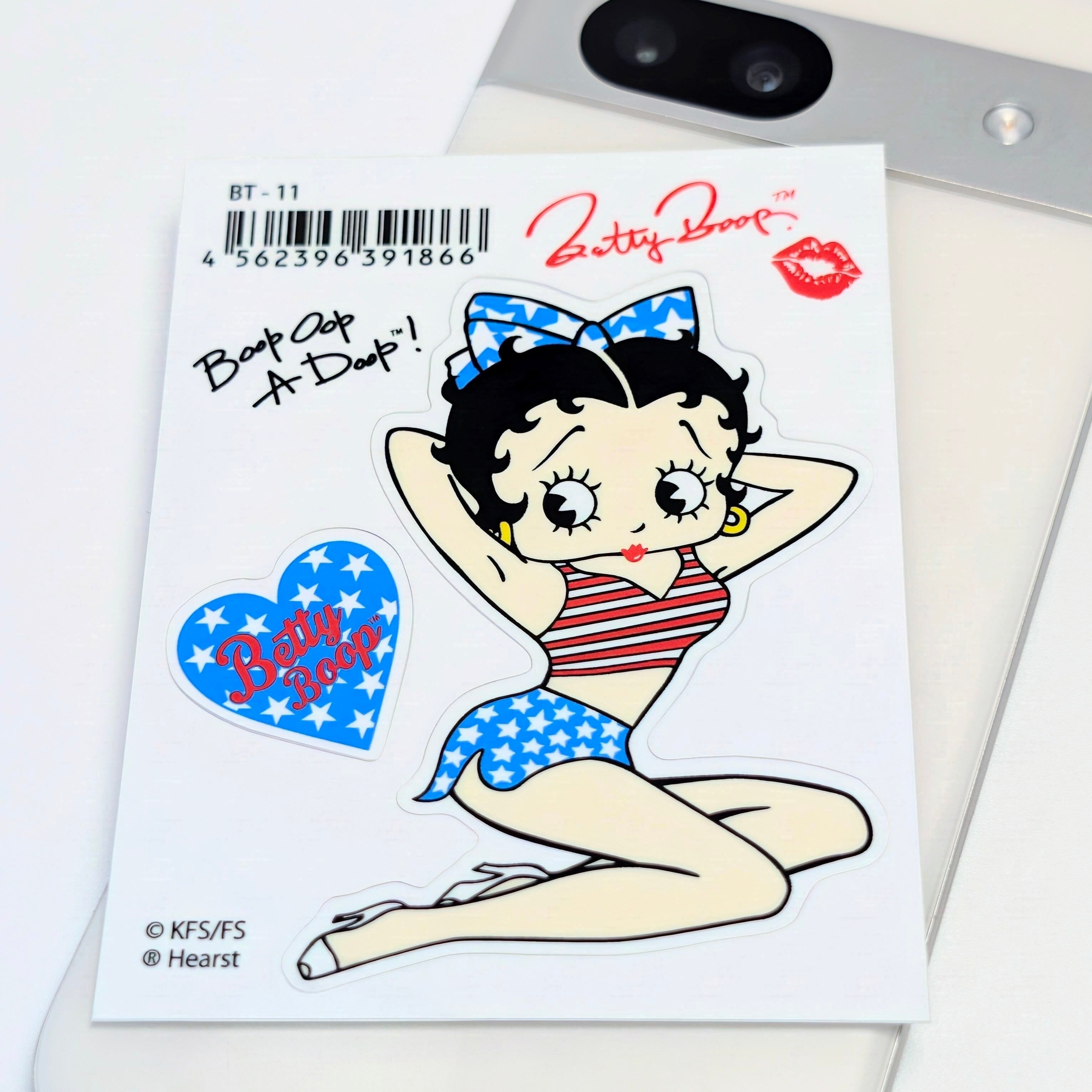 ✨️みんなメロメロ♡✨️送料無料!【 Betty Boop(ベティブープ) 】 STICKER(ステッカー)/ シール / ベティちゃん 〚アメリカン雑貨 アメトイ〛