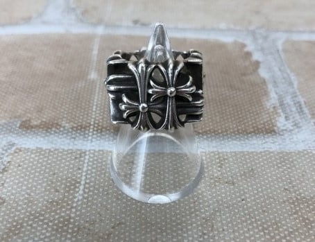 CHROME HEARTS☆セメタリースクエアリング/18/インボイスコピー付属