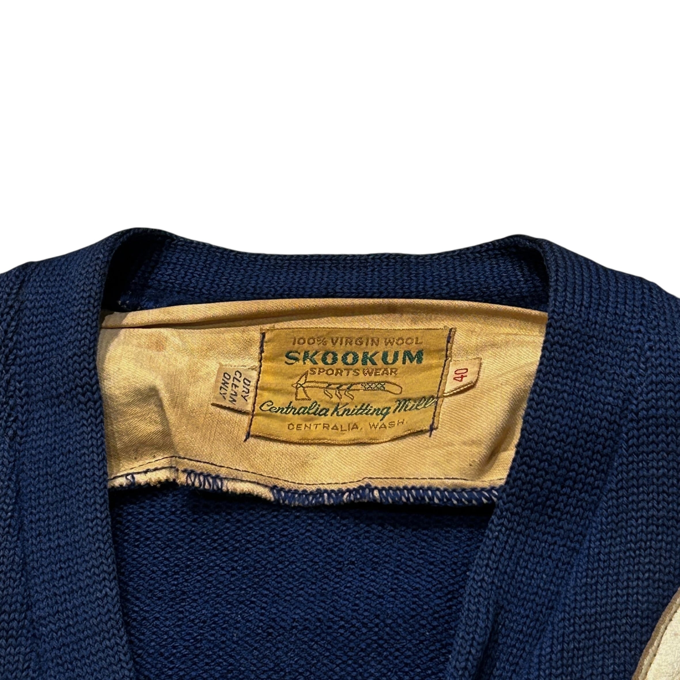 50's SKOOKUM Shooting Knit Cardigan 40 / スクーカム シューティング