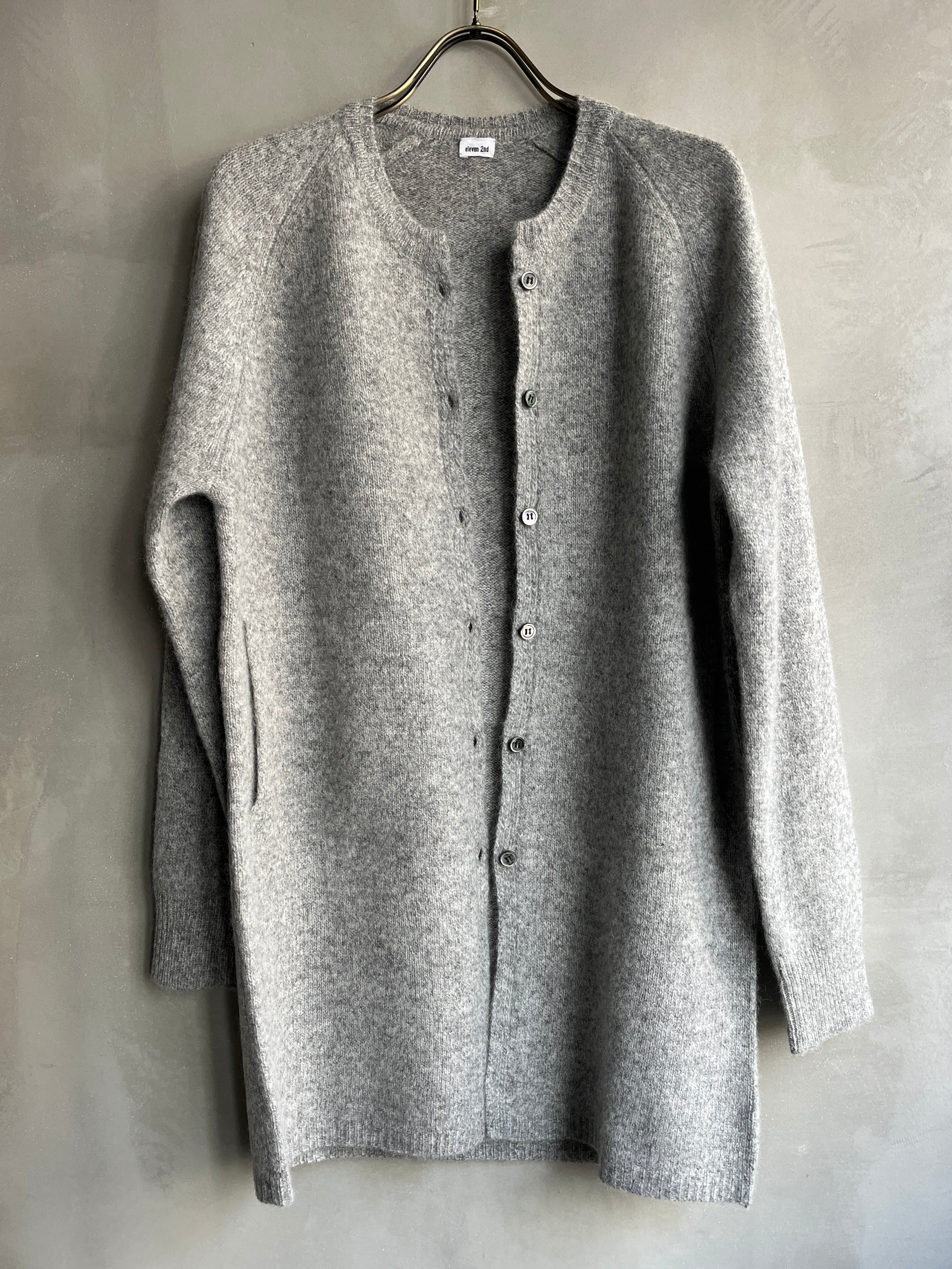 『新品』eleven 2nd Yak Lettered Cardigan22AWYakLette