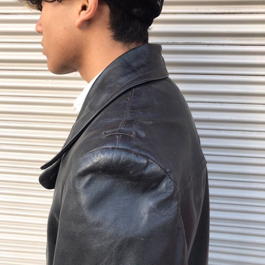Schott ライダース かも、ポリスマンジャケットレザーコート革ジャン