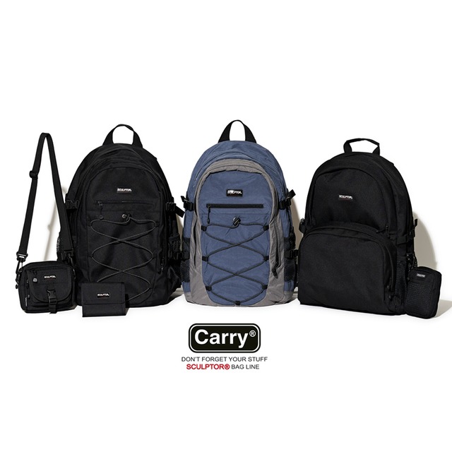 Sculptor Cordura String Rucksack Black 正規品 韓国 ブランド バックパック リュック カバン Bonz 韓国ブランド 代行