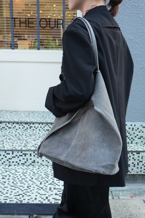 【 Morphee 】3WAY LARGE TOTE（L）DISTRESS ( GRAY BLACK )