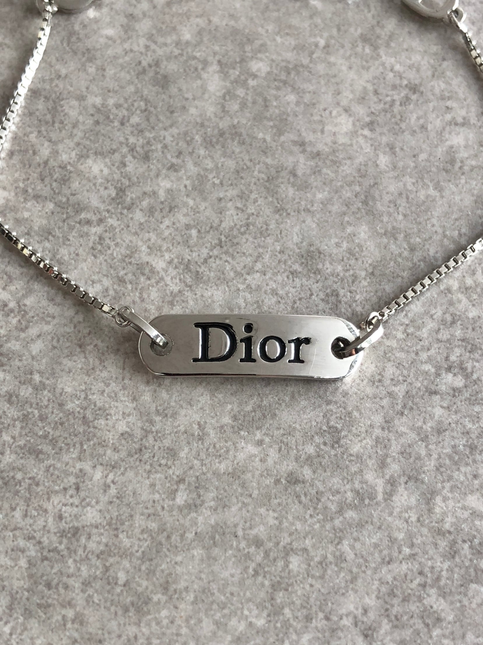 Christian Dior クリスチャン ディオール ブレスレット シルバー ロゴ