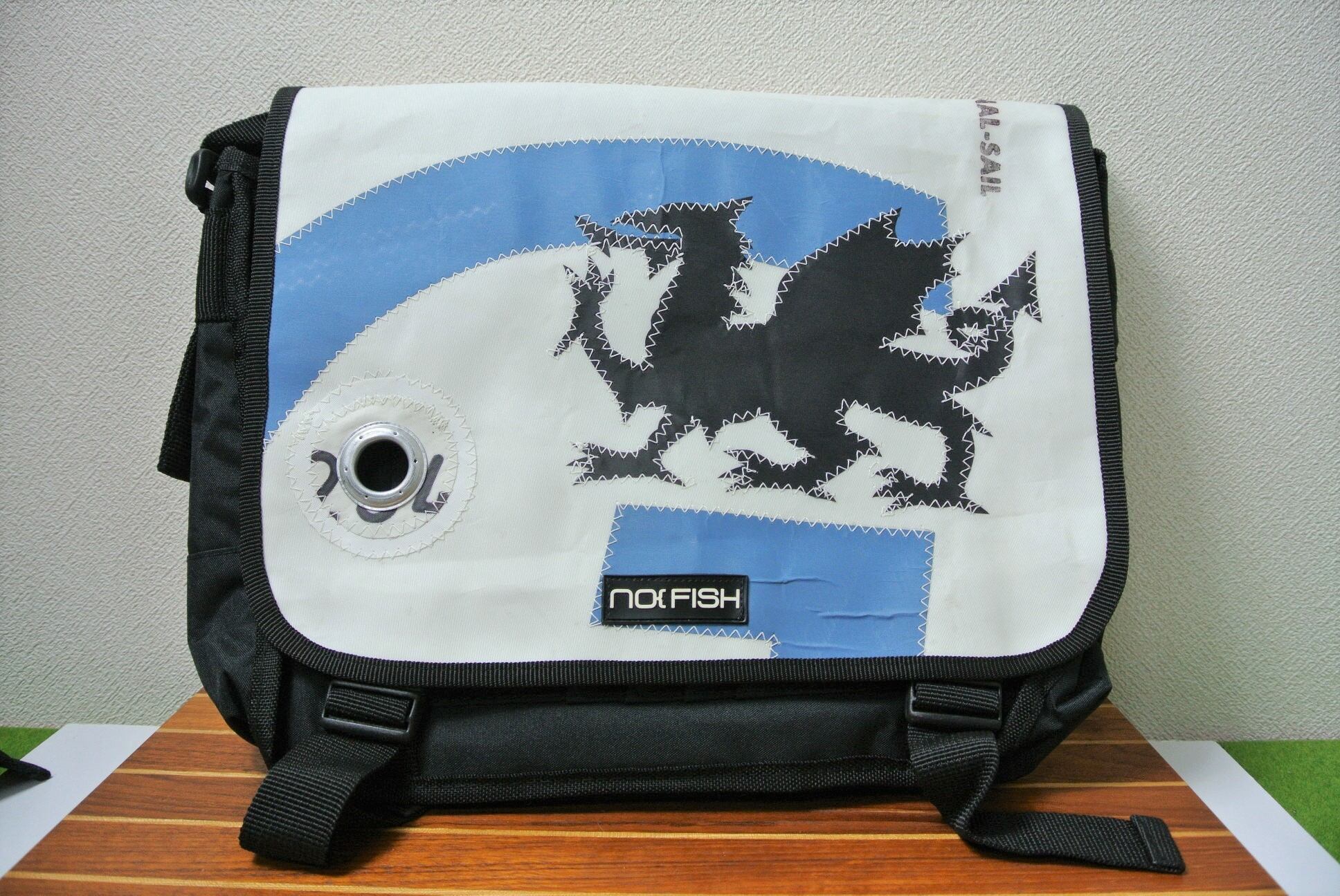 NOFISH ワンデザイン 帆布 ショルダーバッグ M （ドラゴン 竜 モデル