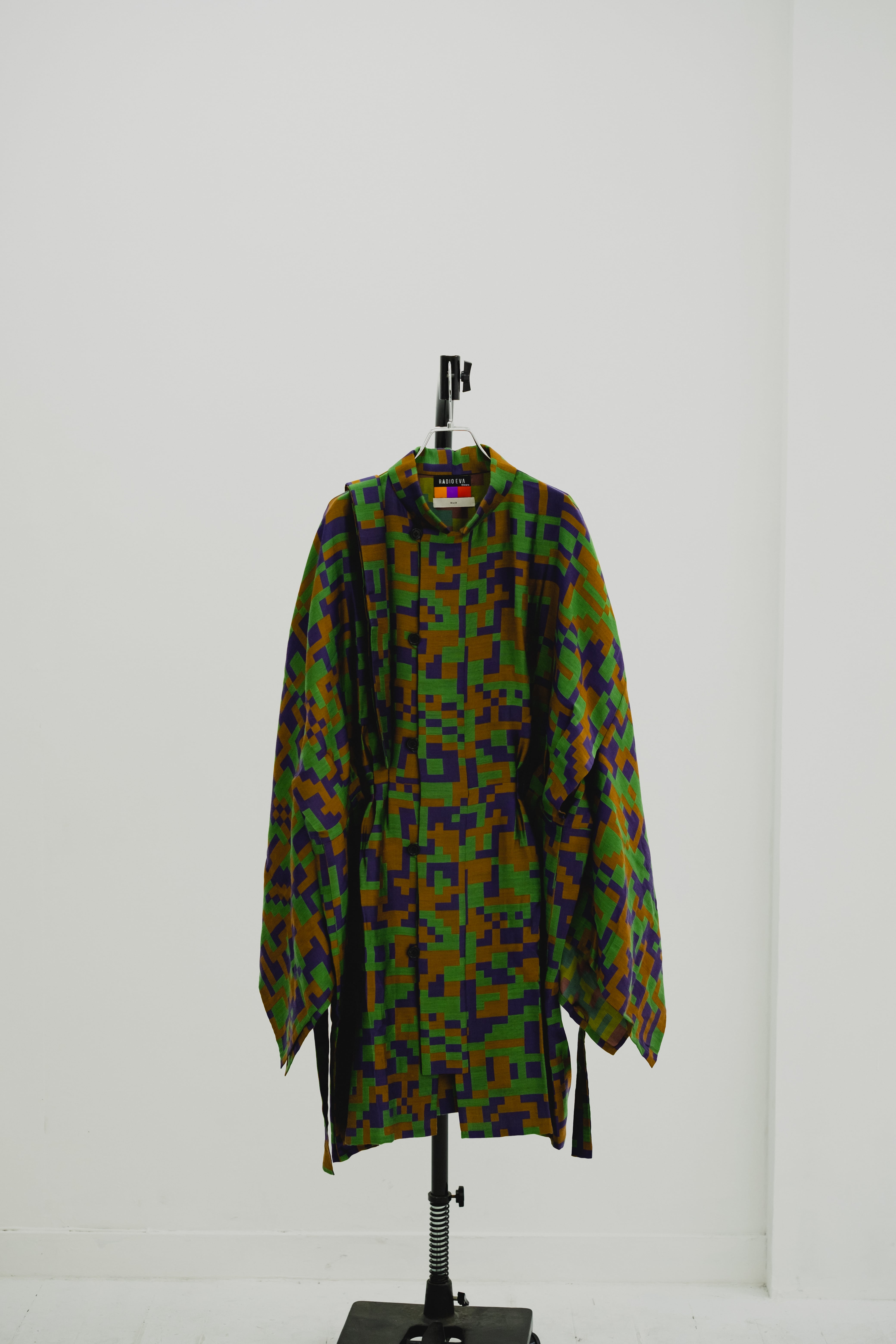 RADIO EVA × 01u10】KIMONO over coat（digital camouflage） | 01u10