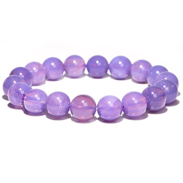 〔K1955-1〕高品質 濃い 約12mm スコロライト ラベンダークォーツ ブレスレット Scorolite