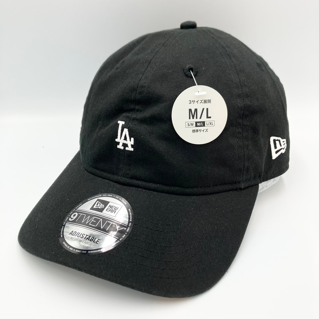 NEW ERA 9TWENTY/920 ウォッシュドコットン Mini Logo ロサンゼルス・ドジャース Black/White