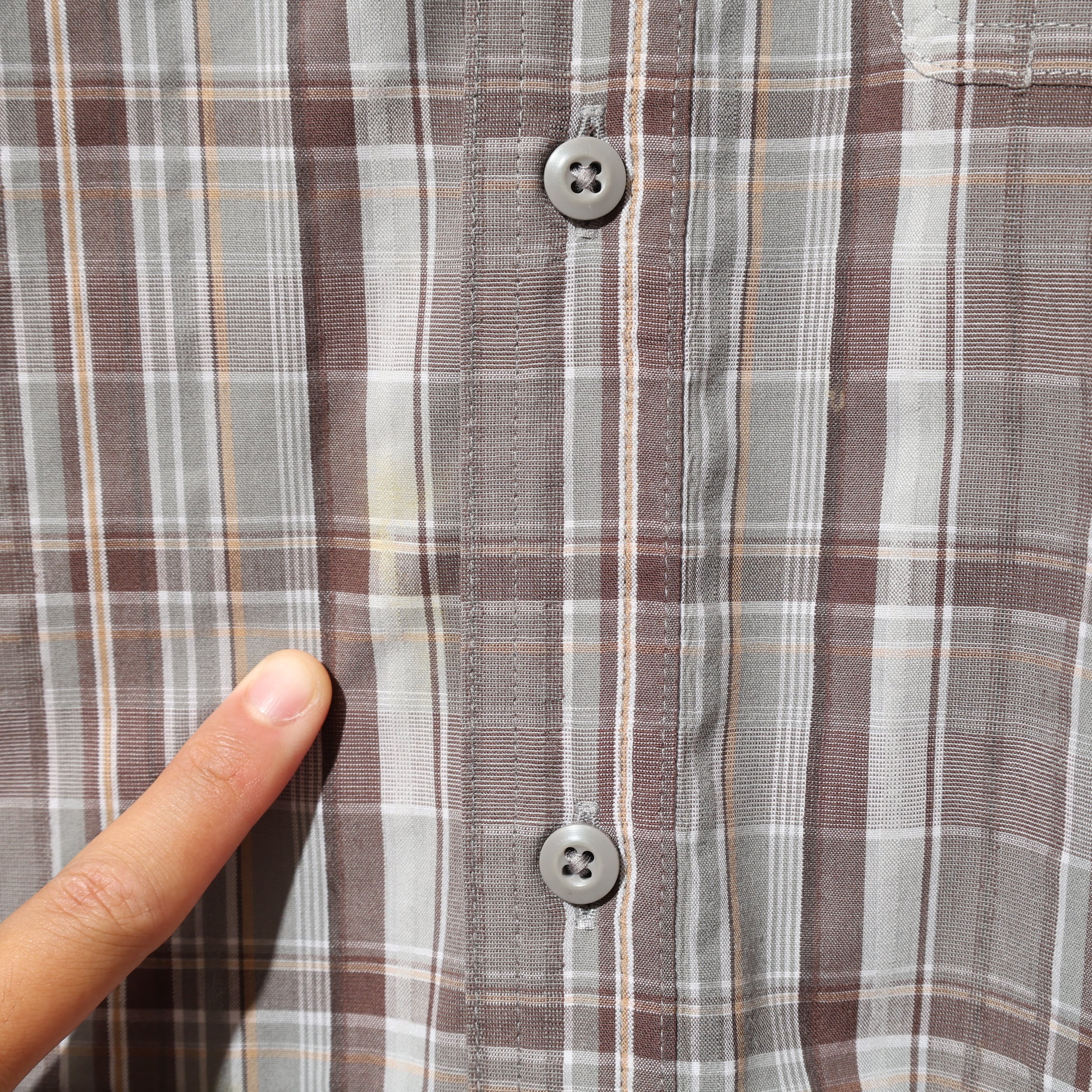 XL 09年 ブラウン Puckerware Shirt Patagonia パッカーウェアシャツ