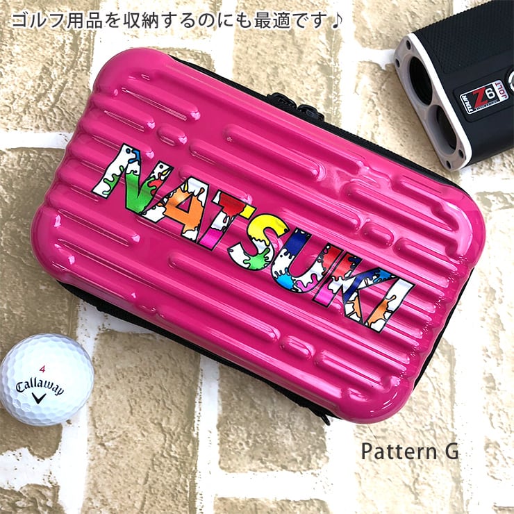 オリジナルの名入れ可能！ ミニハードケース ストラップ付き