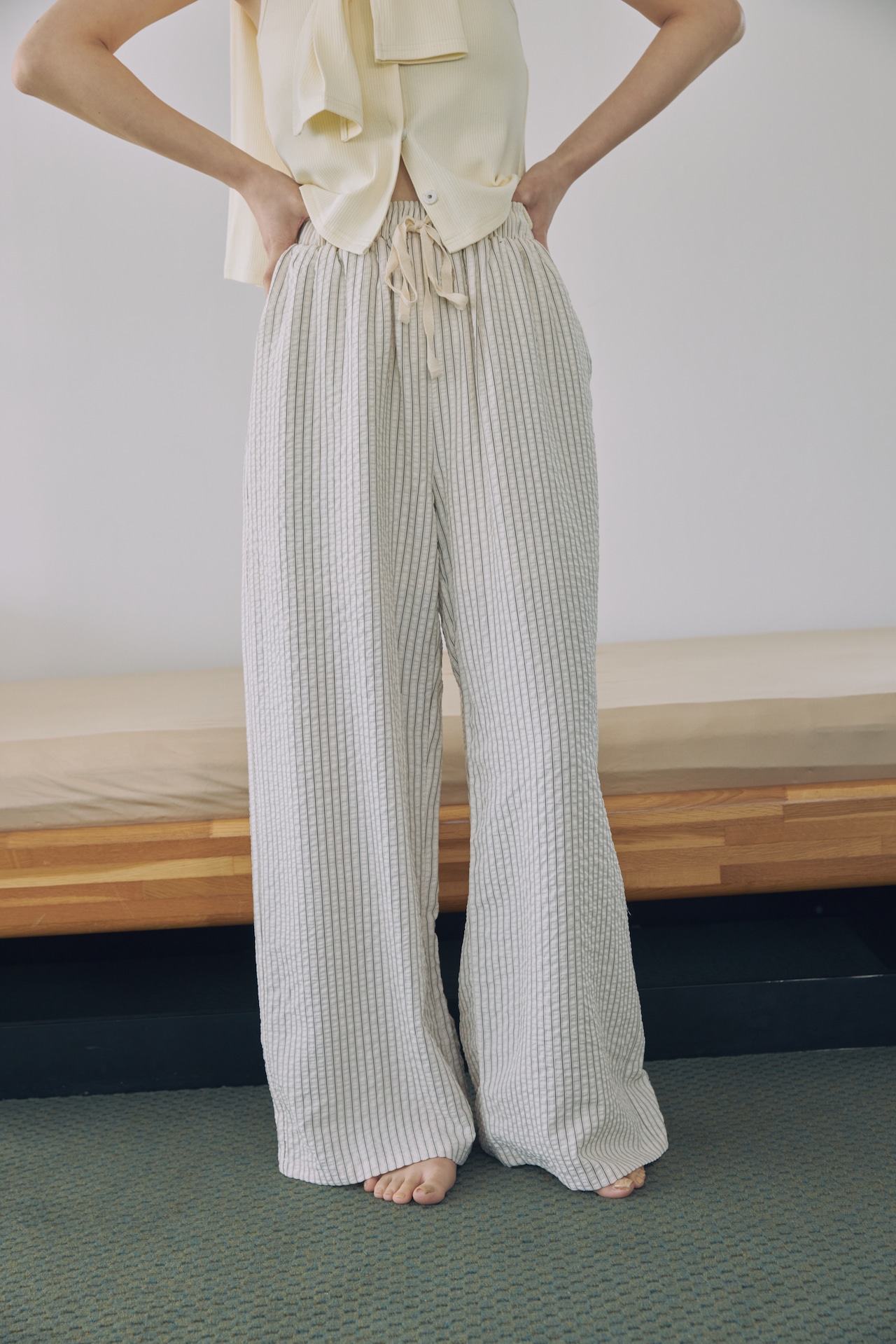 DU260524 Stripe Long Pants 【set up可】【T sizeあり】