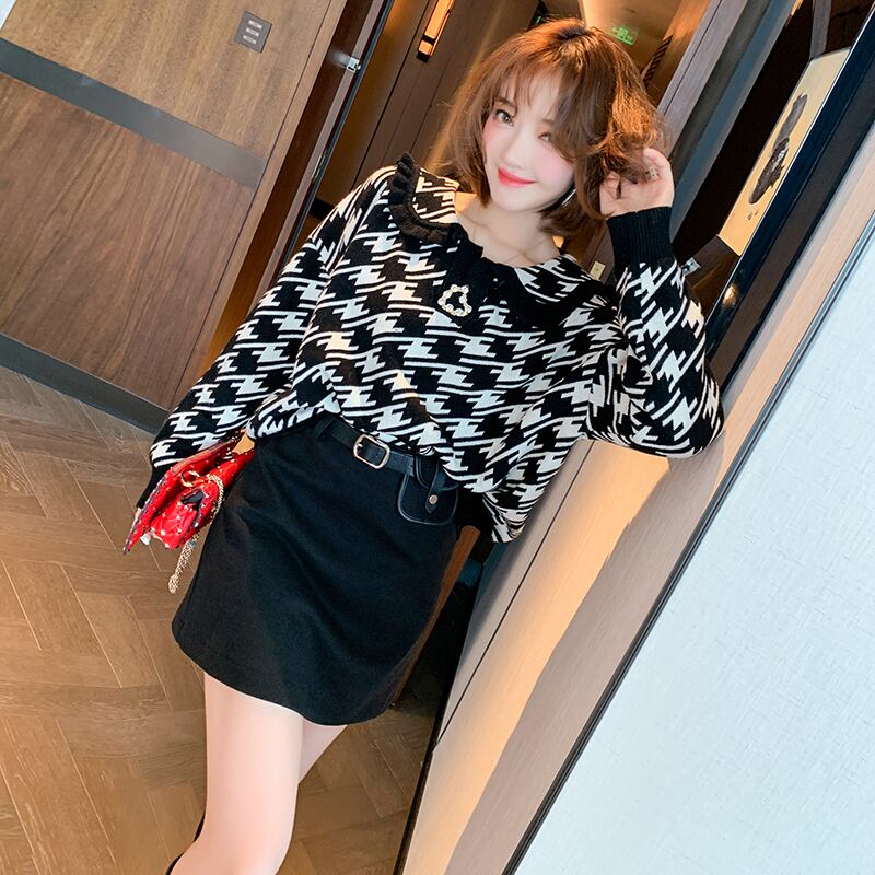 カラースタイルルーズニットセーター ウィンター 冬物 MIUCO1410101387