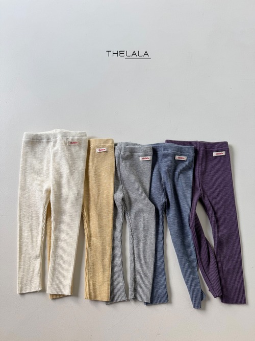 thelala［取寄］zonzon rib leggings 26autumn  쫀쫀골지레깅스
