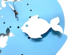 Arti e Mestieri 掛け時計 振り子 魚 PESCIOLINO 壁掛け時計 輸入インテリア イタリア 11016-65