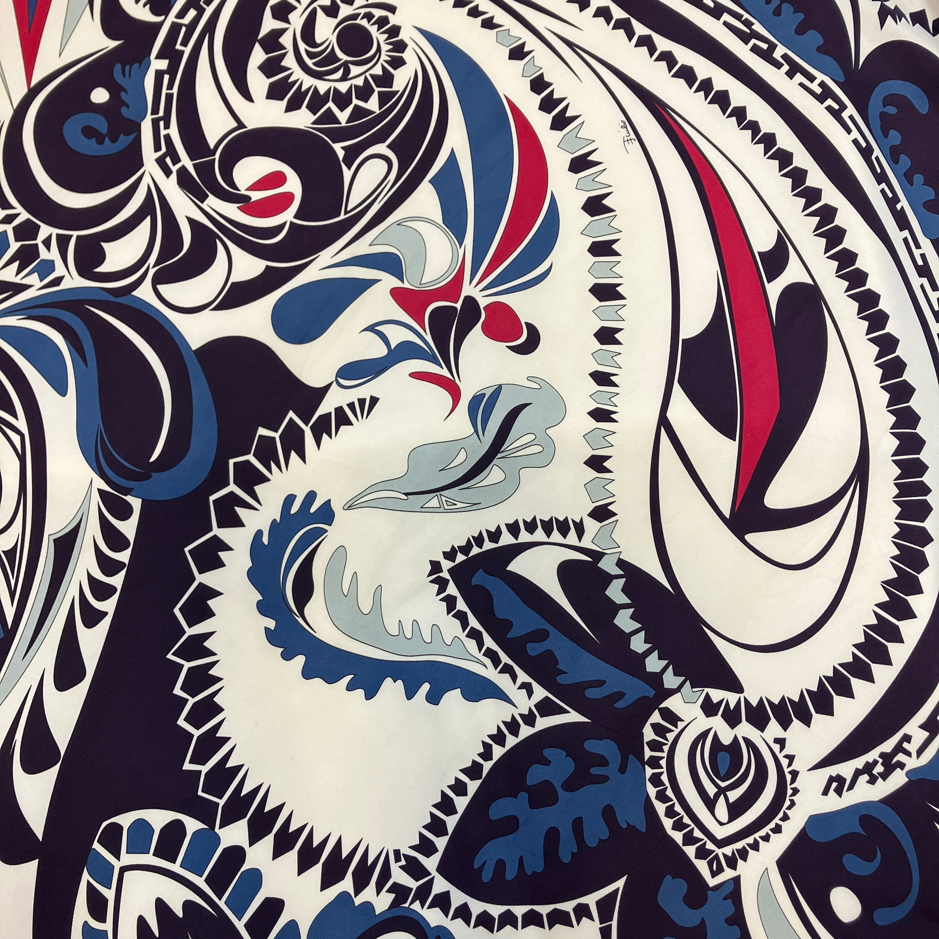 【極美品】Emilio Pucci シルクスカーフ 57×57cm EMILIO PUCCI SILK SCARF | safarionline