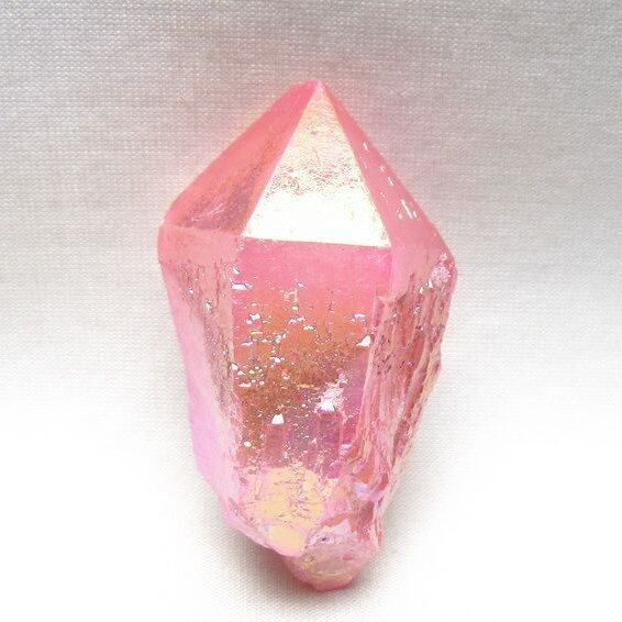 オーラクリスタル 原石 ローズピンク エレスチャル オーラ水晶 一点物 171-8615