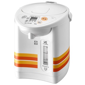 【数量限り】タイガー魔法瓶(TIGER) VE 電気ポット 2.15L WEB限定 100周年記念モデル 復刻 レトロ柄 オレンジストライプ PIL-T220WO