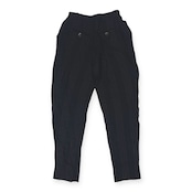 イタリア製 CORDIER コルディア ストライプ サマー スラックス パンツ 42 /黒 ブラック/レディース