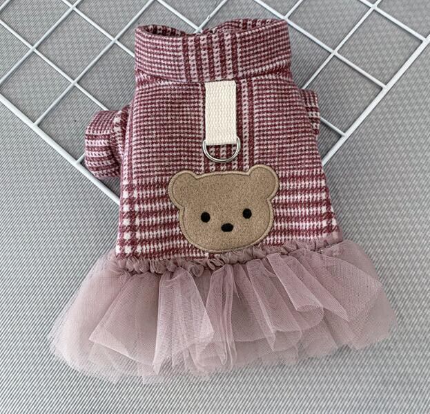 《予約》3101987 ギンガムチェックくまさんワンピ&トップス