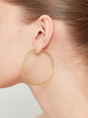 MARIA BLACK マリアブラック/ Senorita 50 Hoop - PAIR - SILVER / ピアス