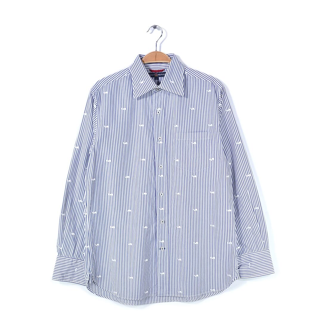 美品！【アメリカ古着❗️】レトロ　古着　トミー　オックスフォードシャツ刺繍ロゴ 美品！【アメリカ古着❗️】レトロ 古着 トミー