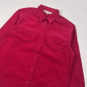 90s Christian Dior SPORTS クリスチャンディオール コーデュロイ 長袖シャツ M/ビビットピンク レディース ビンテージ