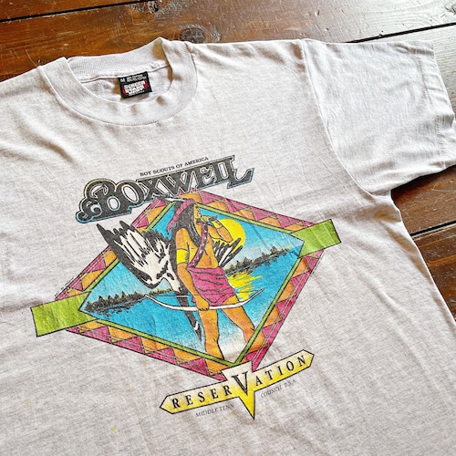 90s  Boy Scout Of America 〝Boxwell Reservation〟T-Shirt