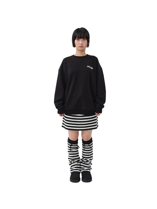〈予約アイテム〉PEBBLES / スウェット Sweatshirt for dogwalkers Black (飼い主用)